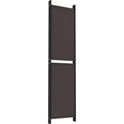 vidaXL Biombo divisor de 5 paneles de tela marrón 250x200 cm Marrón Best