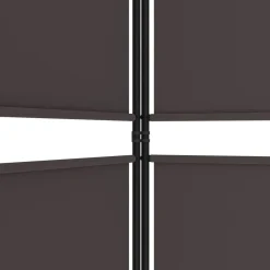 vidaXL Biombo divisor de 5 paneles de tela marrón 250x200 cm Marrón Best