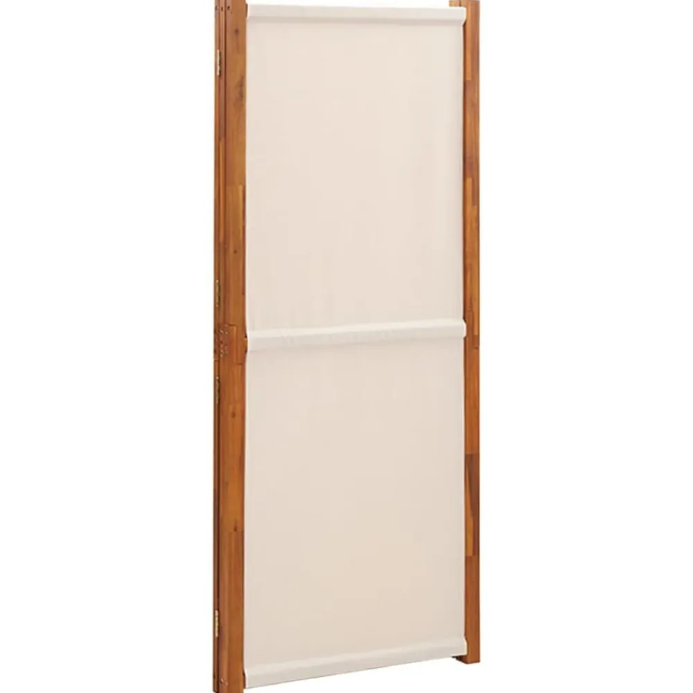 vidaXL Biombo divisor de 3 paneles 210x180 cm Blanco crema Sale