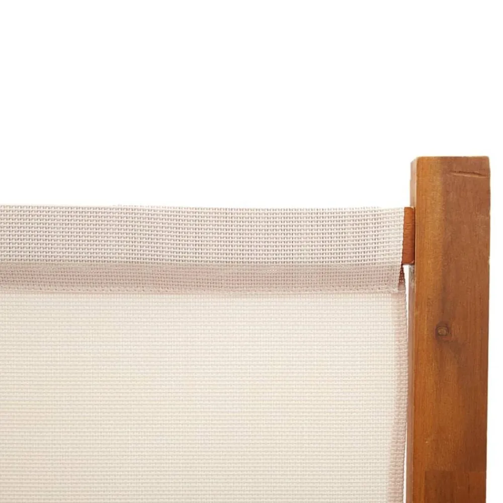vidaXL Biombo divisor de 3 paneles 210x180 cm Blanco crema Sale