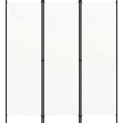 vidaXL Biombo divisor de 3 paneles 150x180 cm Blanco Hot