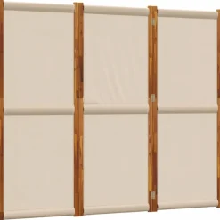 vidaXL Divisores De Ambientes-Biombo divisor de 3 paneles gris taupe 210x180 cm