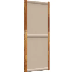 vidaXL Divisores De Ambientes-Biombo divisor de 3 paneles gris taupe 210x180 cm
