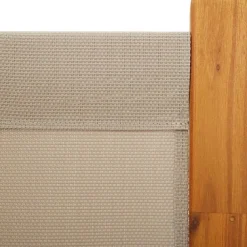 vidaXL Divisores De Ambientes-Biombo divisor de 3 paneles gris taupe 210x180 cm