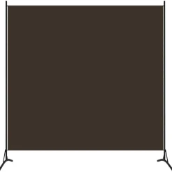 vidaXL Biombo divisor de 1 panel marrón 175x180 cm Marrón Outlet
