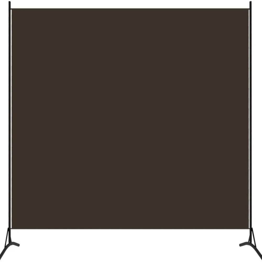 vidaXL Biombo divisor de 1 panel marrón 175x180 cm Marrón Outlet