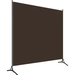 vidaXL Biombo divisor de 1 panel marrón 175x180 cm Marr&oacute;n Outlet