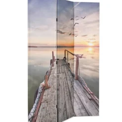vidaXL Biombo divisor plegable 120x170 cm lago Clearance