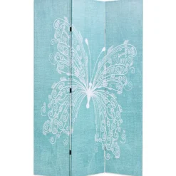 vidaXL Biombo divisor plegable 120x170 cm mariposa azul Best
