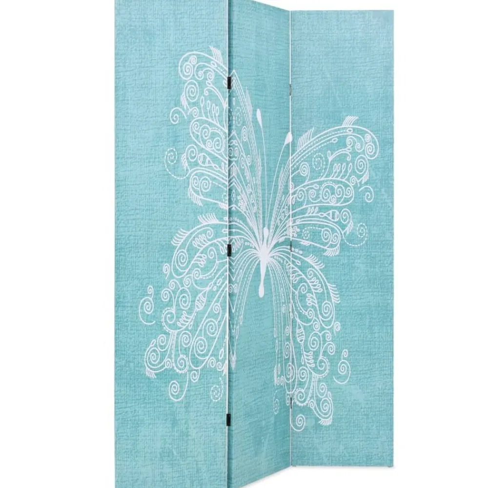 vidaXL Biombo divisor plegable 120x170 cm mariposa azul Best