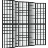 vidaXL Biombo plegable con 5 paneles estilo japonés negro 200x170 cm Discount