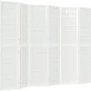vidaXL Biombo plegable con 6 paneles estilo japonés blanco 240x170 cm Outlet