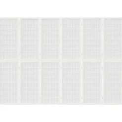vidaXL Biombo plegable con 6 paneles estilo japonés blanco 240x170 cm Outlet