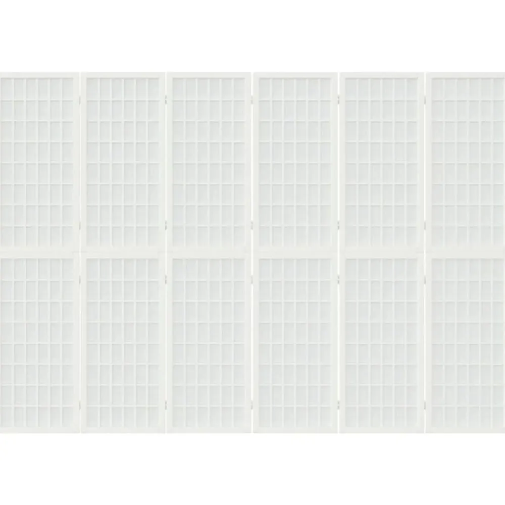 vidaXL Biombo plegable con 6 paneles estilo japonés blanco 240x170 cm Outlet