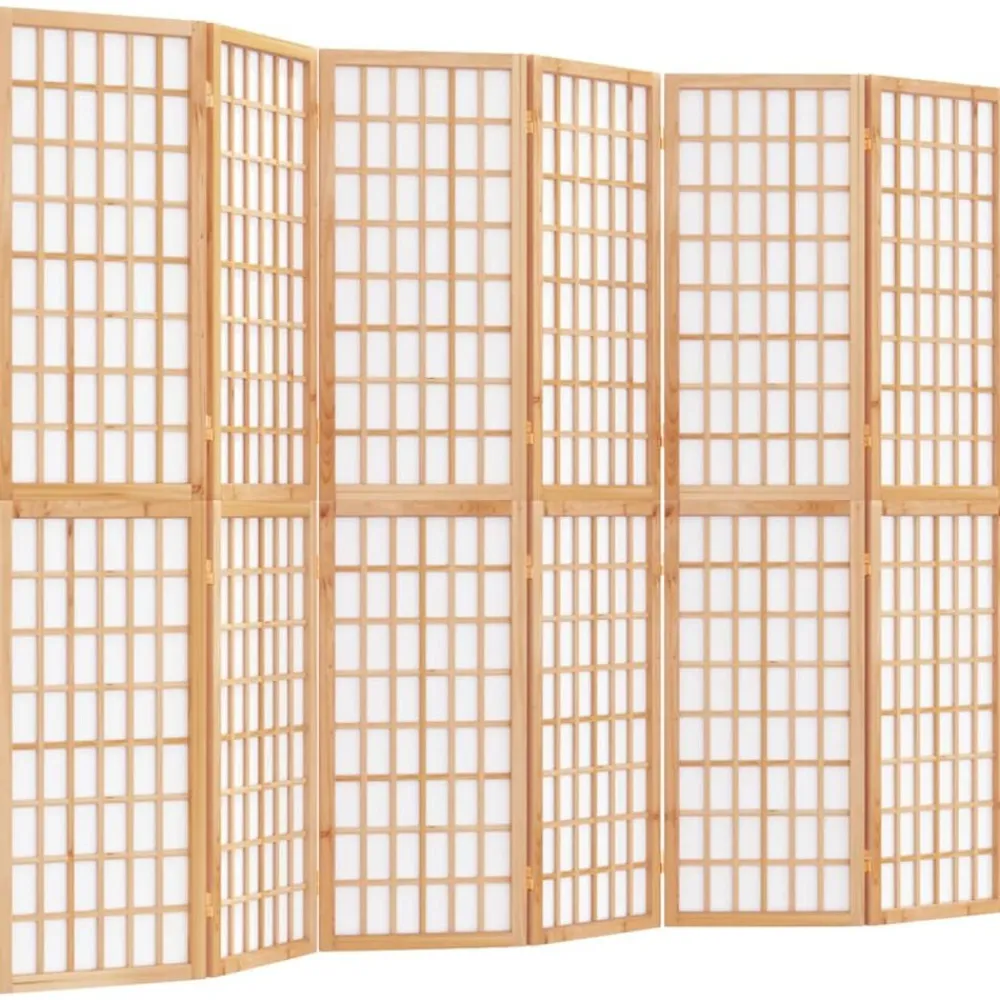vidaXL Biombo plegable con 6 paneles estilo japonés 240x170 cm Hot