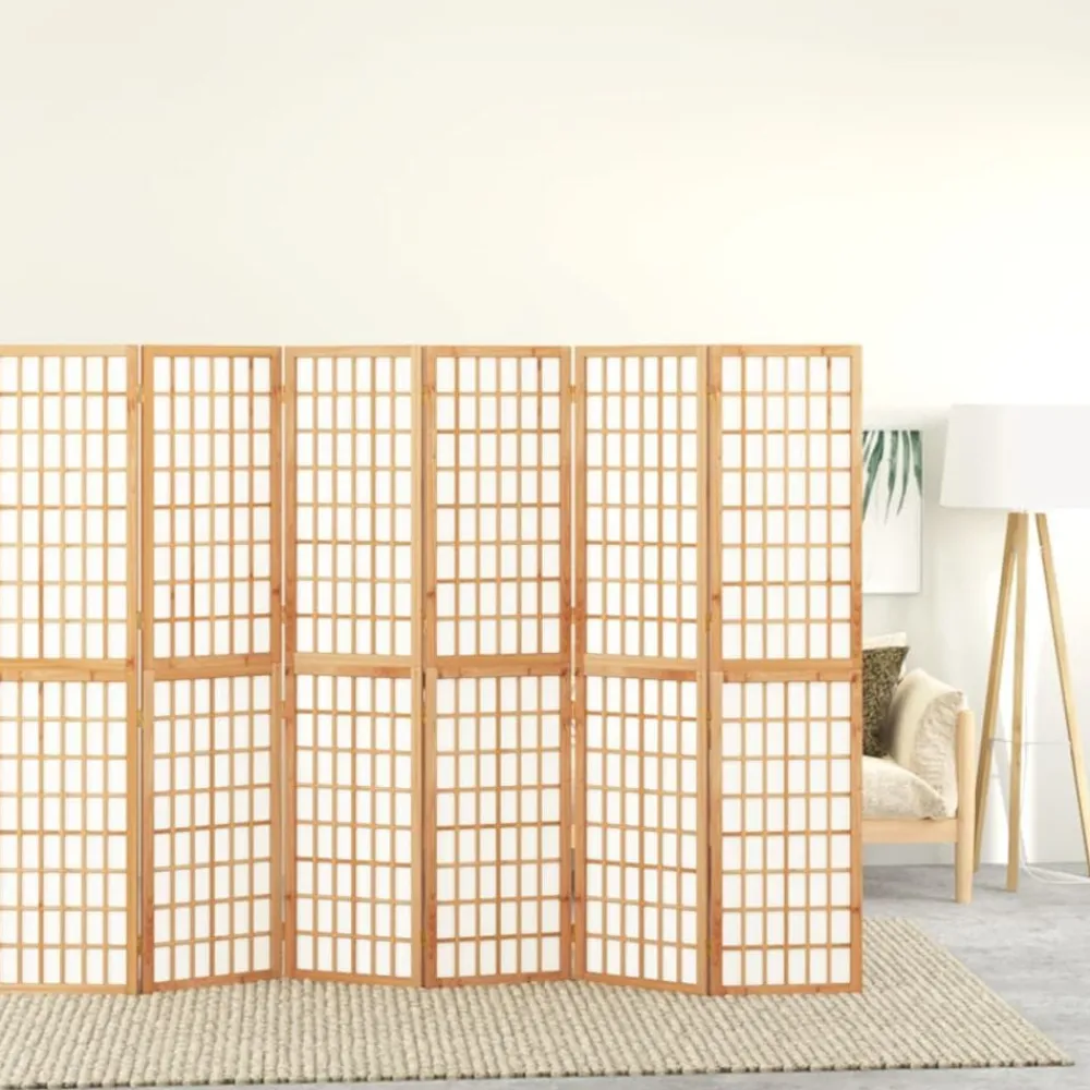 vidaXL Biombo plegable con 6 paneles estilo japonés 240x170 cm Hot