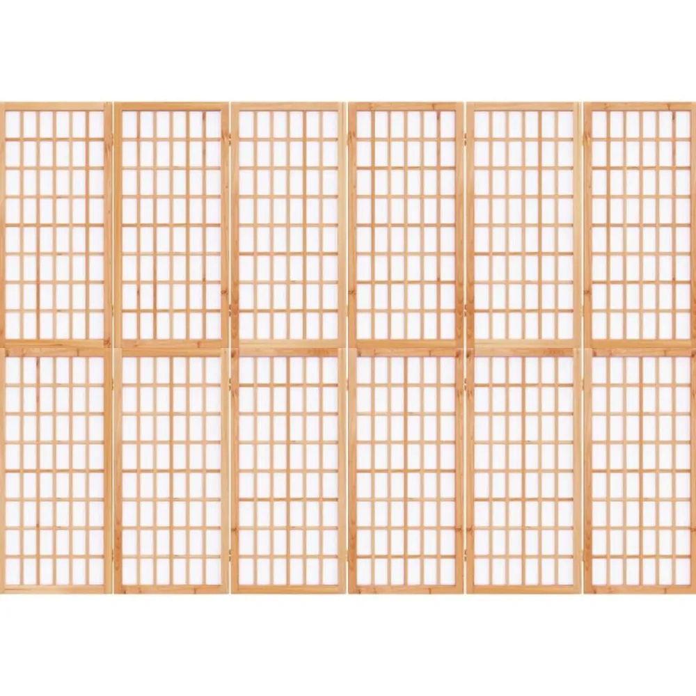 vidaXL Biombo plegable con 6 paneles estilo japonés 240x170 cm Hot