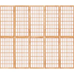 vidaXL Biombo plegable con 5 paneles estilo japonés 200x170 cm Sale