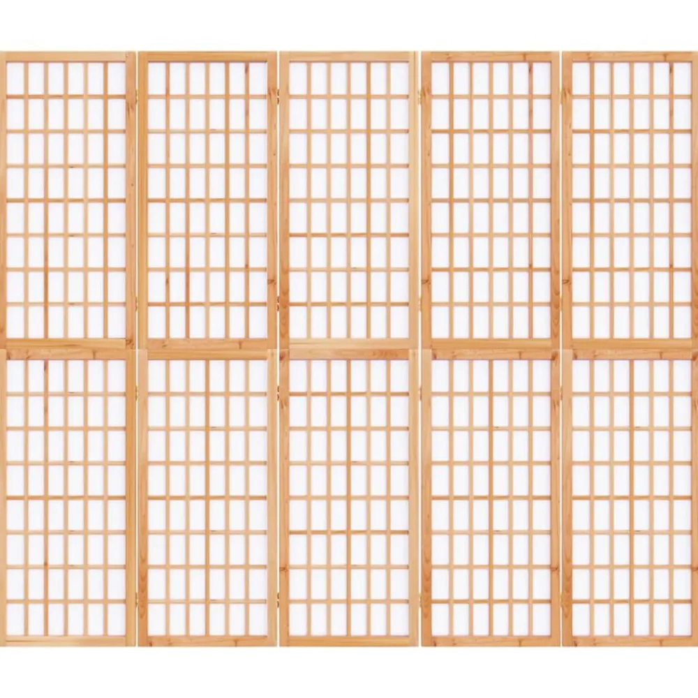 vidaXL Biombo plegable con 5 paneles estilo japonés 200x170 cm Sale