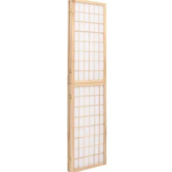 vidaXL Divisores De Ambientes-Biombo plegable con 3 paneles estilo japonés 120x170 cm