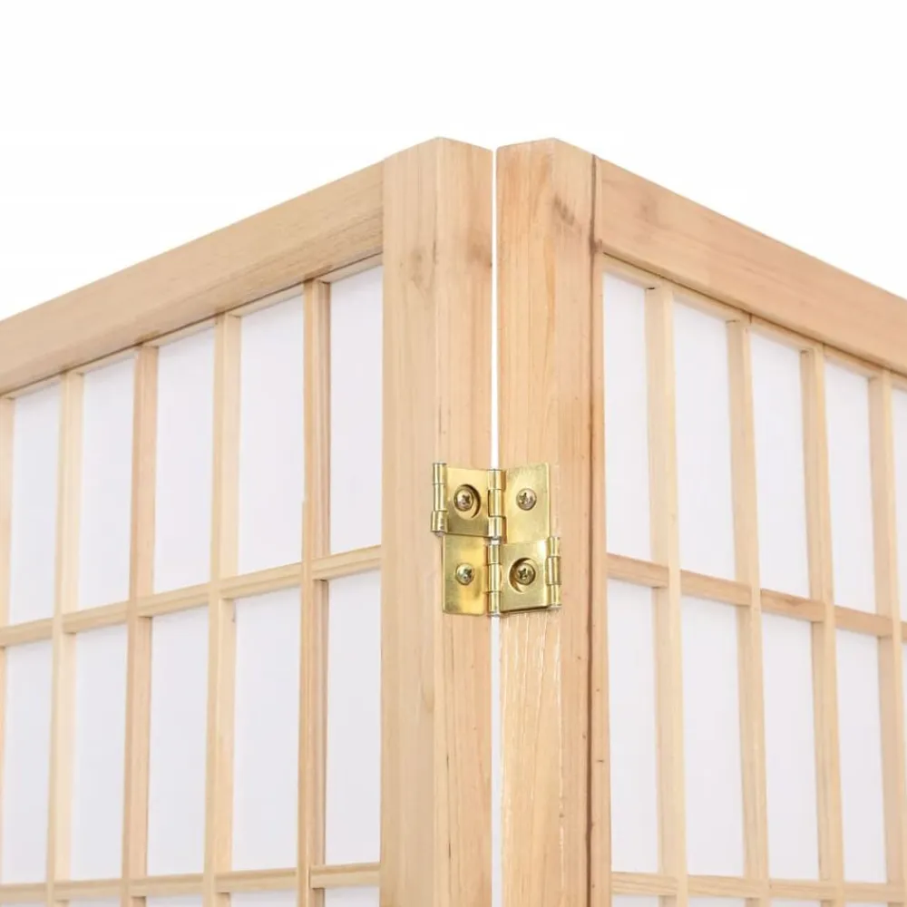 vidaXL Divisores De Ambientes-Biombo plegable con 3 paneles estilo japonés 120x170 cm