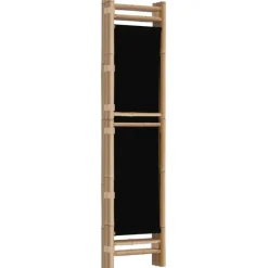 vidaXL Divisores De Ambientes-Biombo plegable de 3 paneles bambú y lona 120 cm