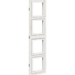 vidaXL Divisores De Ambientes-Biombo separador de 3 paneles madera maciza Paulownia blanco