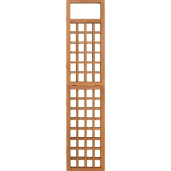 vidaXL Biombo/Enrejado de 3 paneles madera maciza abeto 121x180,5 cm Marr&oacute;n Hot
