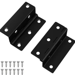 vidaXL Bisagra 2 pcs Negro 38 x 17 x 60 mm Hierro Discount