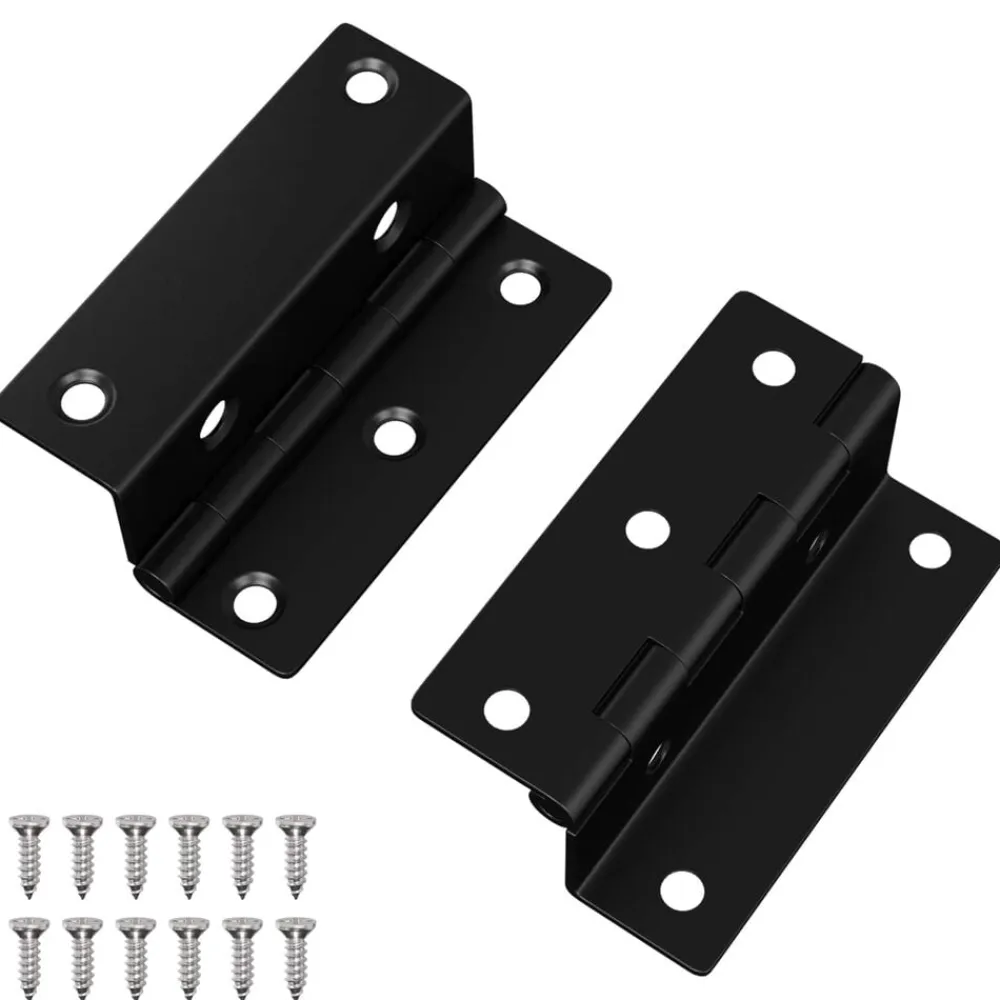 vidaXL Bisagra 2 pcs Negro 38 x 17 x 60 mm Hierro Discount