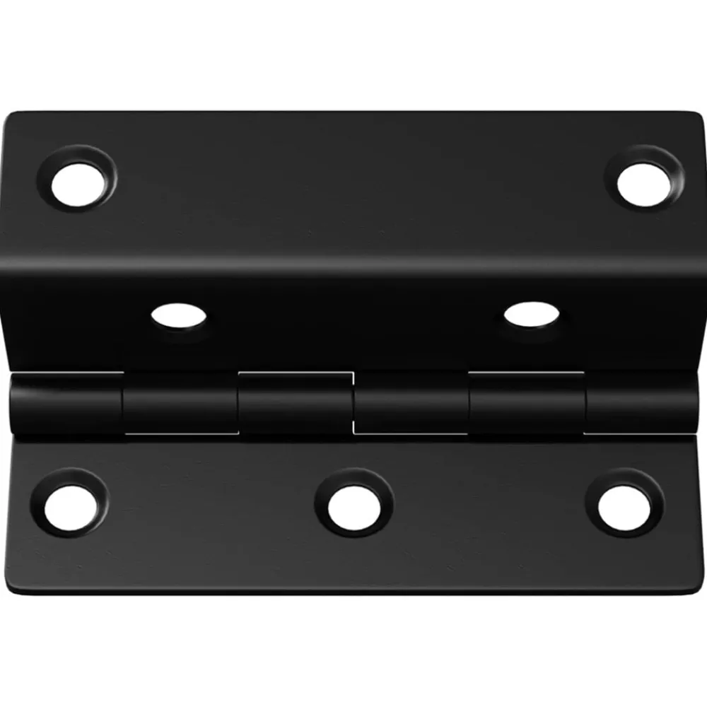 vidaXL Bisagra 2 pcs Negro 38 x 17 x 60 mm Hierro Discount