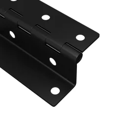 vidaXL Bisagra 2 pcs Negro 38 x 17 x 60 mm Hierro Discount