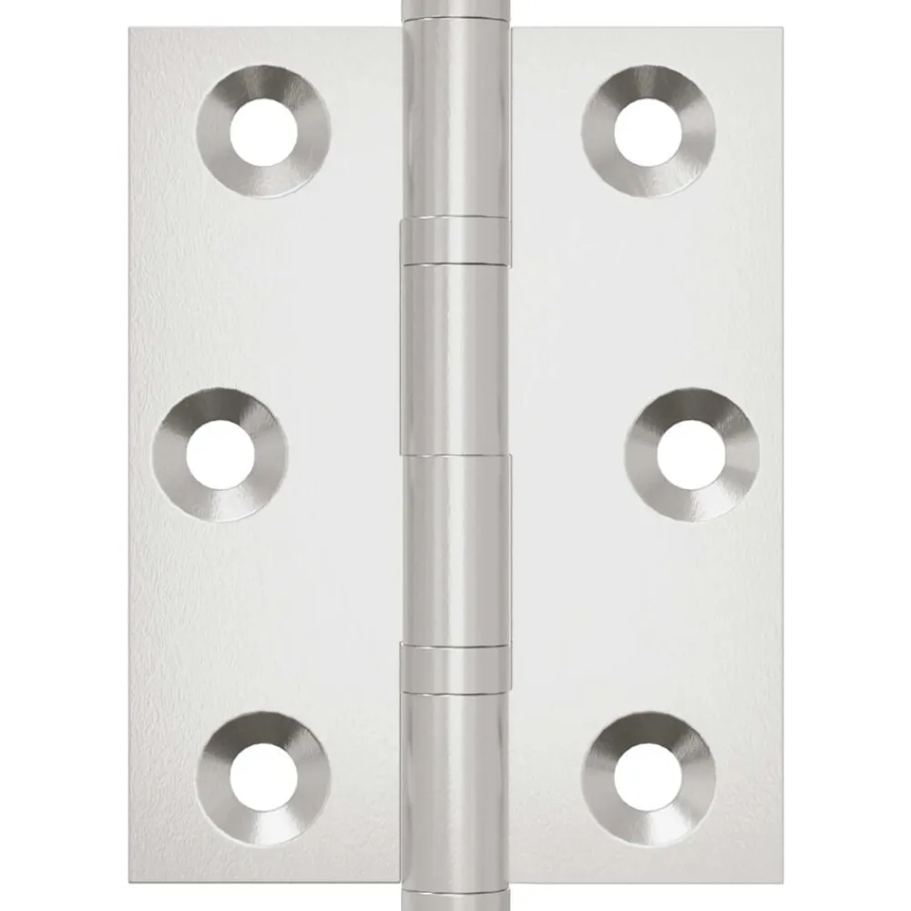 vidaXL Bisagra 2 pcs Plateado 50 x 38 x 1,3 mm Acero Discount