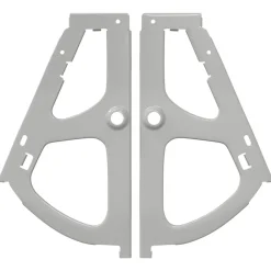 vidaXL Bisagra de cajón flip 2 pcs Plateado 235 x 155 x 30 mm Hierro Best