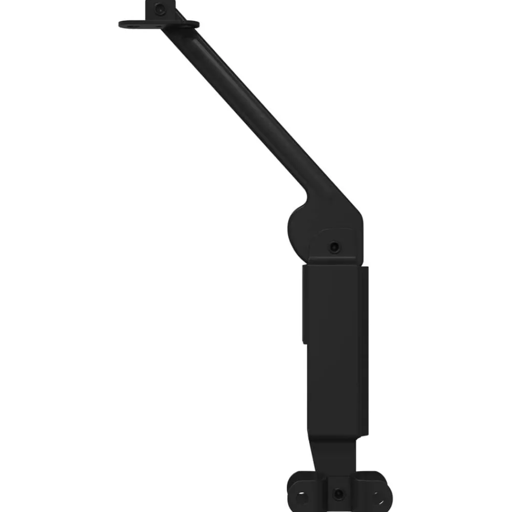vidaXL Accesorios De Bricolaje-Bisagra de soporte para tapa 2 pcs Negro 192 x 32 x 50 mm Acero