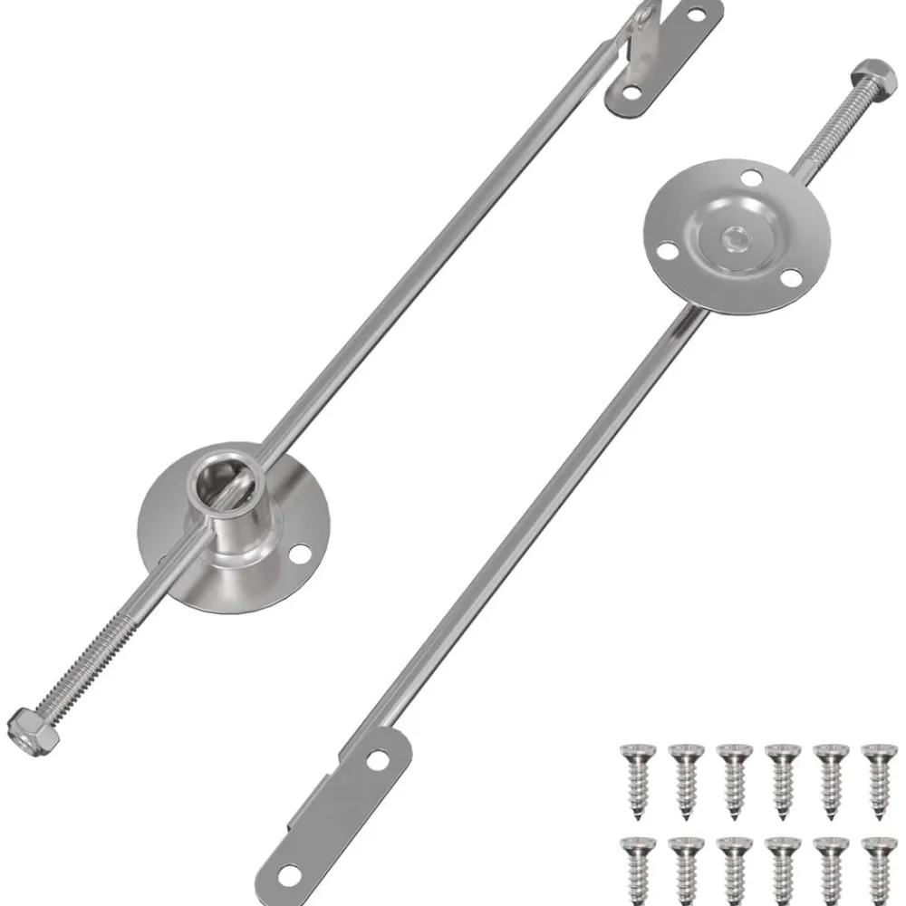 vidaXL Bisagra de tirador 2 pcs Plateado 190 mm Hierro Discount