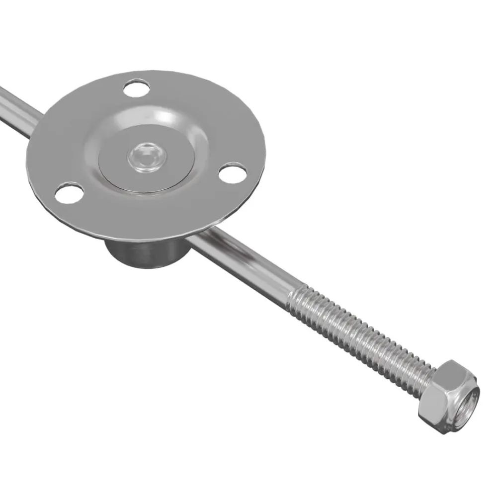 vidaXL Bisagra de tirador 2 pcs Plateado 190 mm Hierro Discount