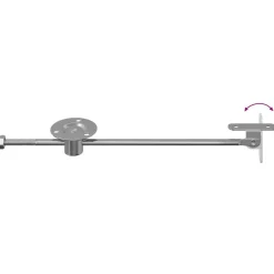 vidaXL Bisagra de tirador 2 pcs Plateado 190 mm Hierro Discount