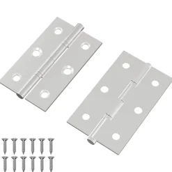 vidaXL Bisagra Liso 2 pcs Plateado 58 x 35 x 1 mm Acero Sale