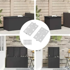vidaXL Bisagra Liso 2 pcs Plateado 58 x 35 x 1 mm Acero Sale