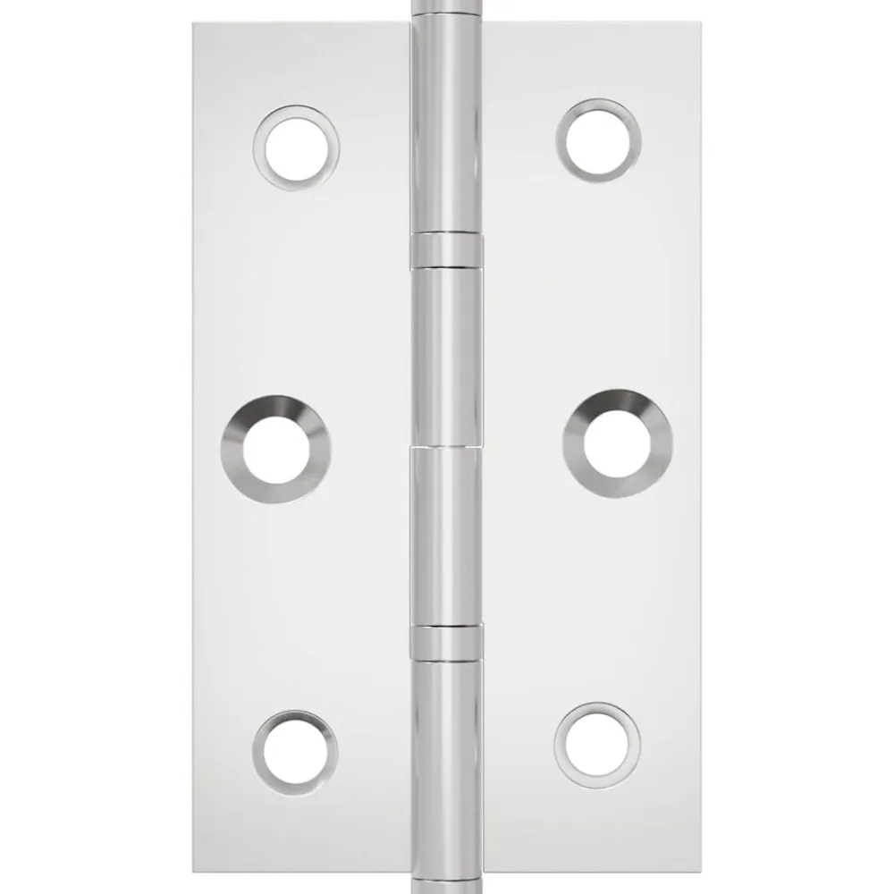 vidaXL Bisagra Liso 2 pcs Plateado 58 x 35 x 1 mm Acero Sale