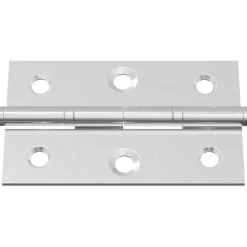 vidaXL Bisagra Liso 2 pcs Plateado 58 x 35 x 1 mm Acero Sale