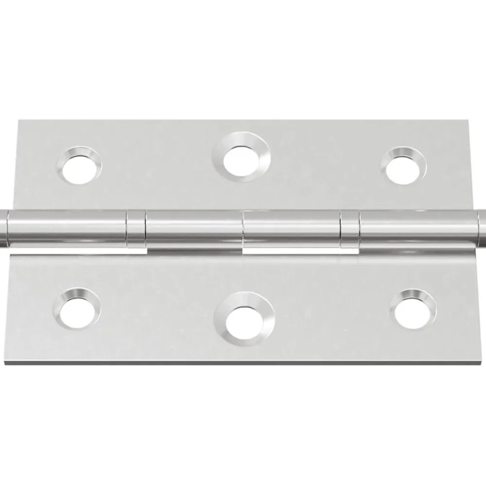 vidaXL Bisagra Liso 2 pcs Plateado 58 x 35 x 1 mm Acero Sale