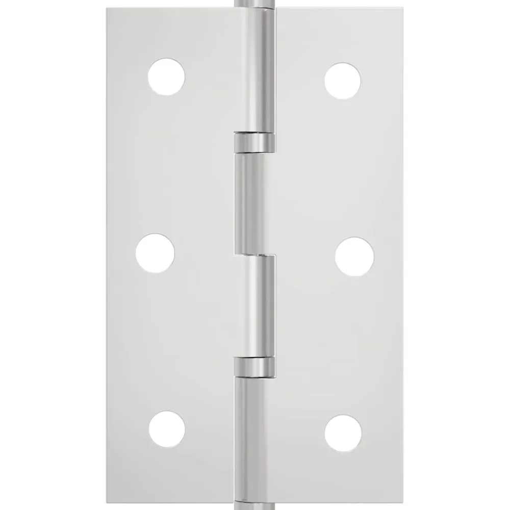 vidaXL Bisagra Liso 2 pcs Plateado 58 x 35 x 1 mm Acero Sale