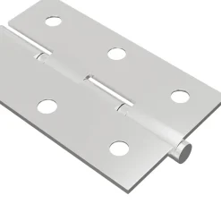 vidaXL Bisagra Liso 2 pcs Plateado 58 x 35 x 1 mm Acero Sale
