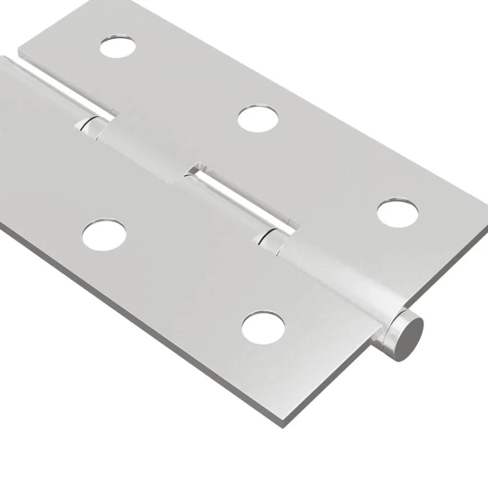vidaXL Bisagra Liso 2 pcs Plateado 58 x 35 x 1 mm Acero Sale