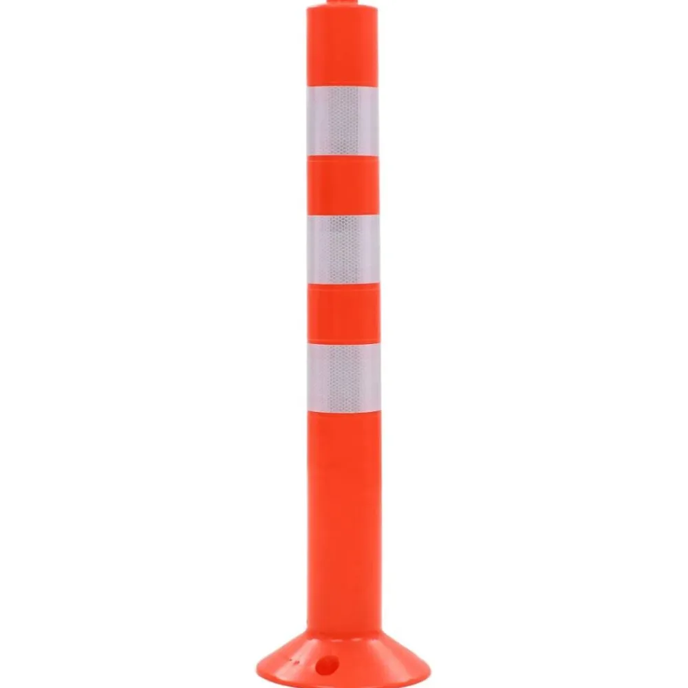 vidaXL Avisos-Bolardos de control de tráfico plástico 75 cm 2 unidades