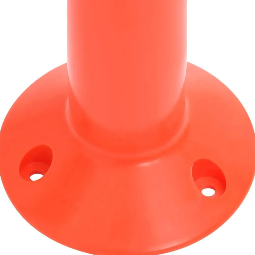 vidaXL Bolardos de control de tráfico 10 uds con cadena PE 75 cm Hot