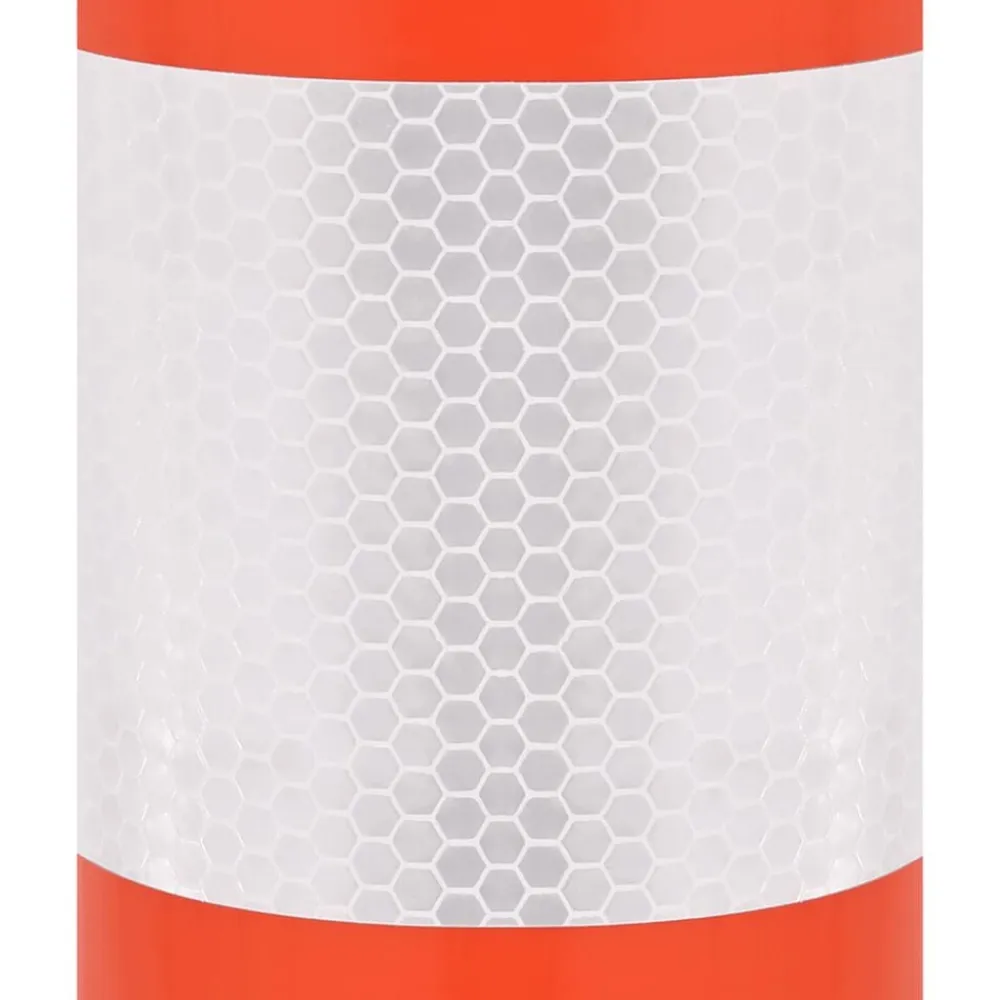 vidaXL Bolardos de control de tráfico 10 uds con cadena PE 75 cm Hot