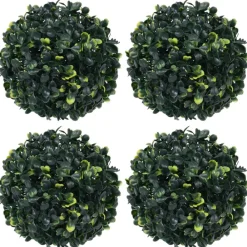 vidaXL Bolas de boj artificial 4 unidades 12 cm Discount